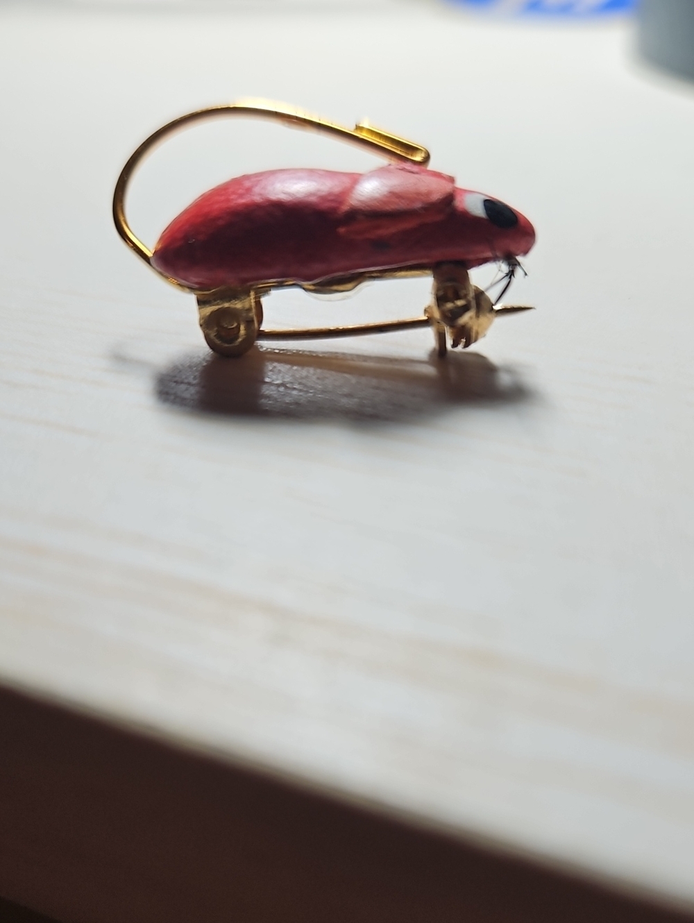 Vintage Leather Mouse Pin.